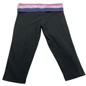 Y2K Victoria's Secret Fold Over Waistband Capri Yoga Legging, Size L